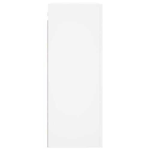 Vægskab 69,5x34x90 cm konstrueret træ hvid