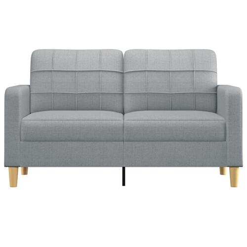 2-personers sofa 140 cm stof lysegrå