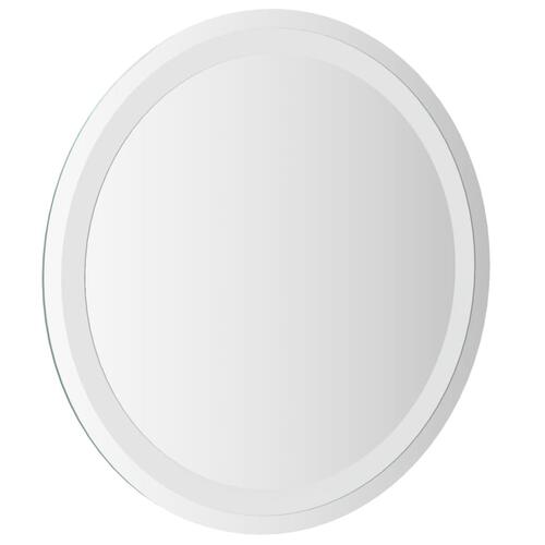 Badeværelsesspejl med LED-lys 50 cm rundt