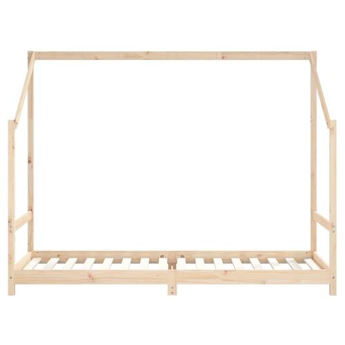 Sengeramme til juniorseng 80x200 cm massivt fyrretræ
