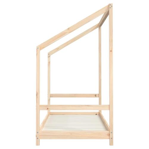 Sengeramme til juniorseng 80x200 cm massivt fyrretræ