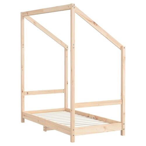 Sengeramme til juniorseng 70x140 cm massivt fyrretræ