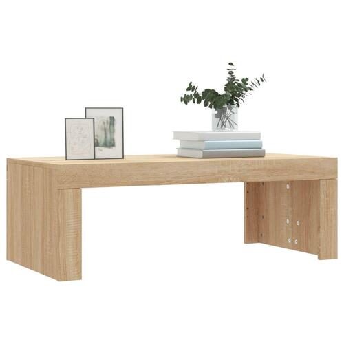 Sofabord 102x50x36 cm konstrueret træ sonoma-eg