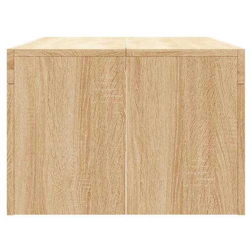 Sofabord 102x50x36 cm konstrueret træ sonoma-eg