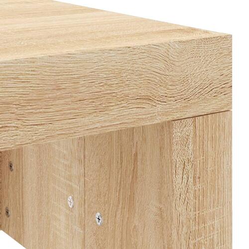 Sofabord 102x50x36 cm konstrueret træ sonoma-eg