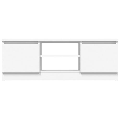 Tv-bord med låge 102x30x36 cm hvid