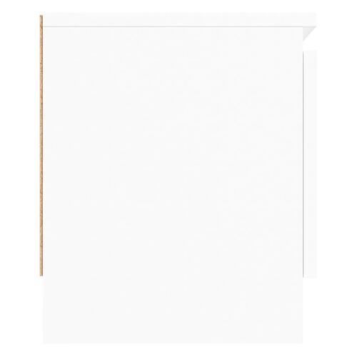 Tv-bord med låge 102x30x36 cm hvid