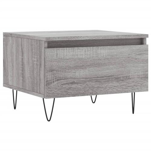 Sofaborde 2 stk. 50x46x35 cm konstrueret træ grå sonoma-eg