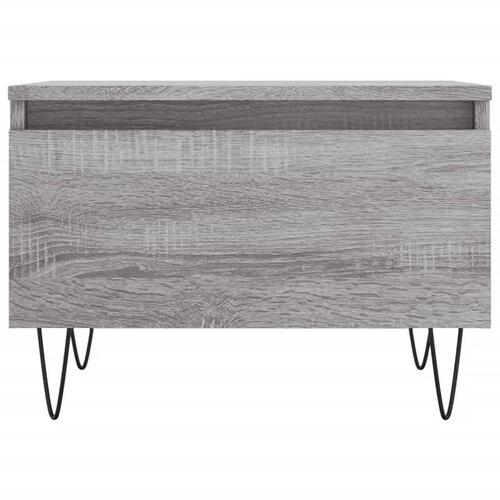 Sofaborde 2 stk. 50x46x35 cm konstrueret træ grå sonoma-eg