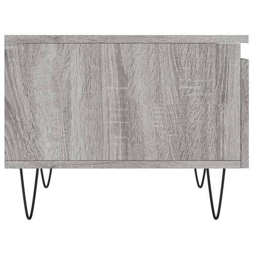 Sofaborde 2 stk. 50x46x35 cm konstrueret træ grå sonoma-eg