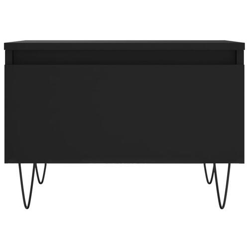 Sofaborde 2 stk. 50x46x35 cm konstrueret træ sort