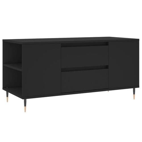 Sofabord 102x44,5x50 cm konstrueret træ sort