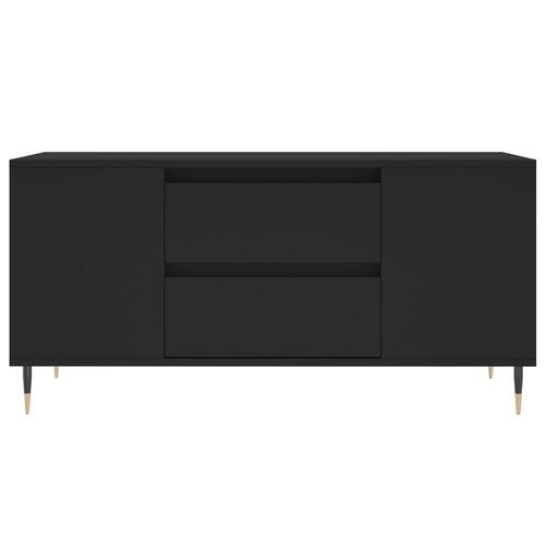 Sofabord 102x44,5x50 cm konstrueret træ sort