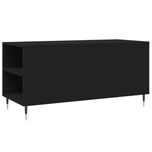 Sofabord 102x44,5x50 cm konstrueret træ sort