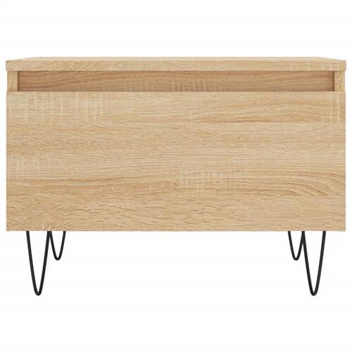 Sofaborde 2 stk. 50x46x35 cm konstrueret træ sonoma-eg