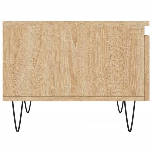 Sofaborde 2 stk. 50x46x35 cm konstrueret træ sonoma-eg