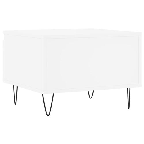 Sofaborde 2 stk. 50x46x35 cm konstrueret træ hvid