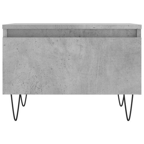 Sofaborde 2 stk. 50x46x35 cm konstrueret træ betongrå