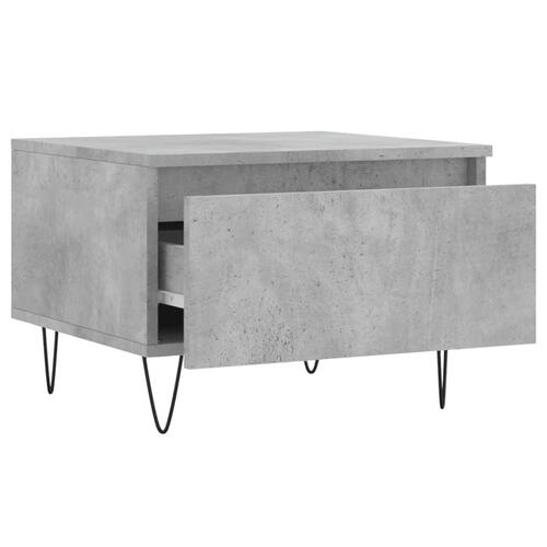 Sofaborde 2 stk. 50x46x35 cm konstrueret træ betongrå