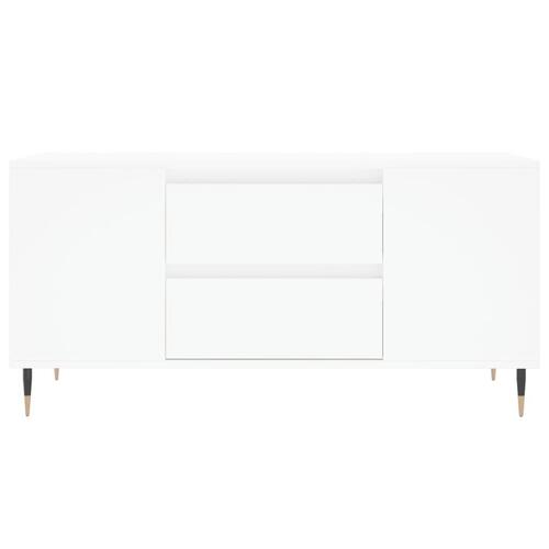 Sofabord 102x44,5x50 cm konstrueret træ hvid