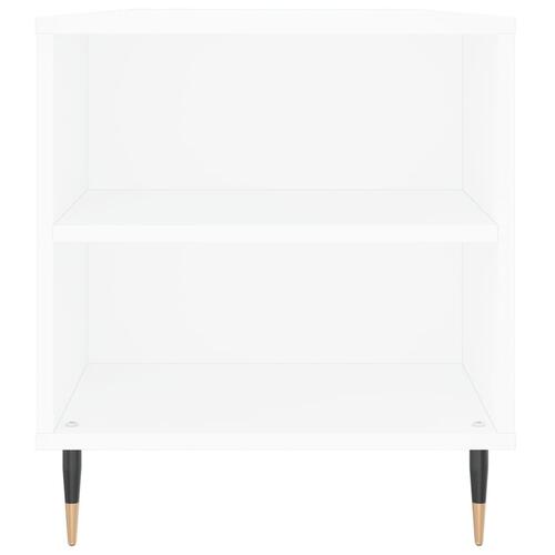 Sofabord 102x44,5x50 cm konstrueret træ hvid