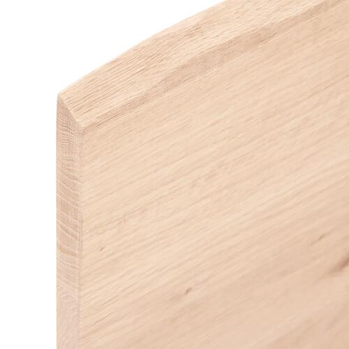 Bordplade til badeværelse 60x60x2 cm massivt træ ubehandlet