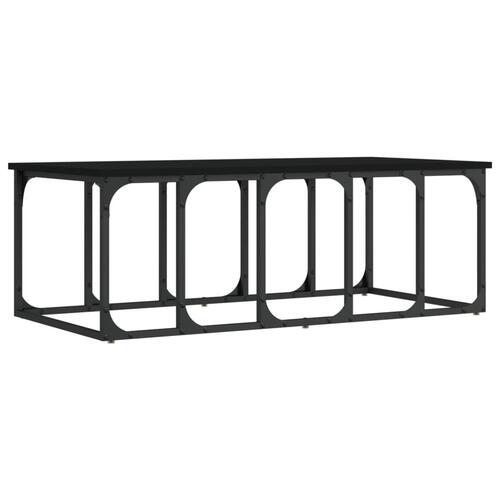Sofabord 100x50x35,5 cm konstrueret træ sort