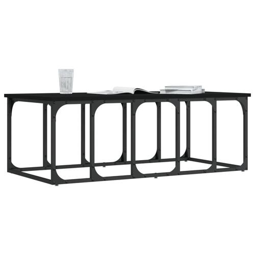 Sofabord 100x50x35,5 cm konstrueret træ sort