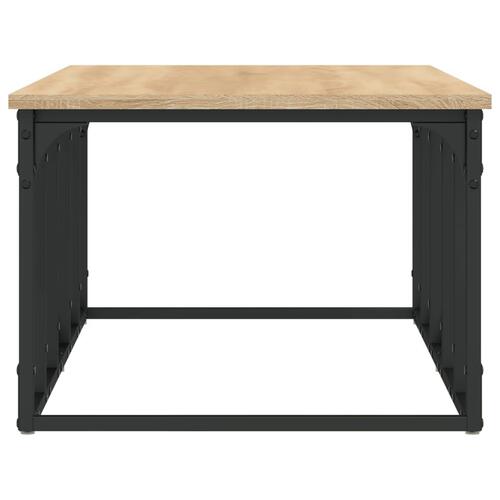 Sofabord 100x50x35,5 cm konstrueret træ sonoma-eg