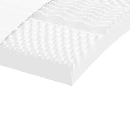 Skummadrasser 2 stk. 90x200 cm 7 zoner hårdhed 20 ILD hvid