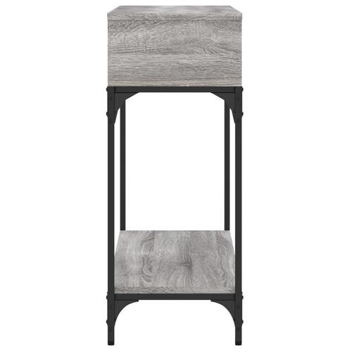 Konsolbord 100x30,5x75 cm konstrueret træ grå sonoma-eg