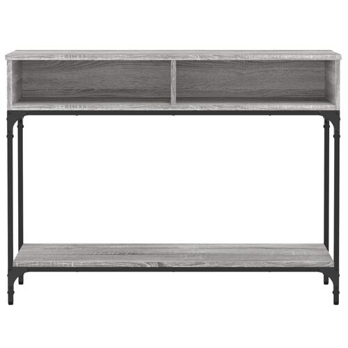 Konsolbord 100x30,5x75 cm konstrueret træ grå sonoma-eg