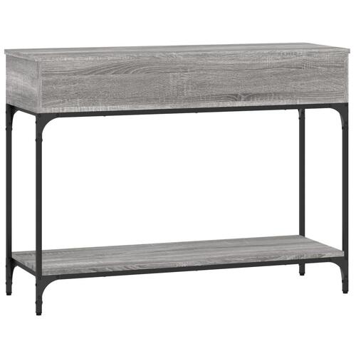 Konsolbord 100x34,5x75 cm konstrueret træ grå sonoma-eg