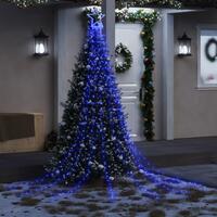 Juletræslys 320 LED'er 375 cm blå