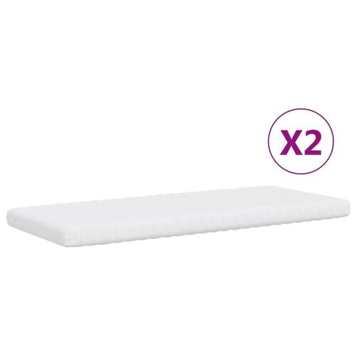Daybed med udtræk og madras 100x200 cm stof mørkegrå