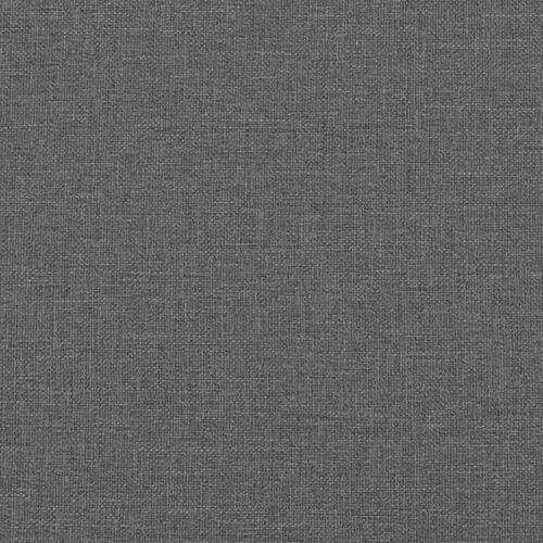 Daybed med udtræk og madras 100x200 cm stof mørkegrå