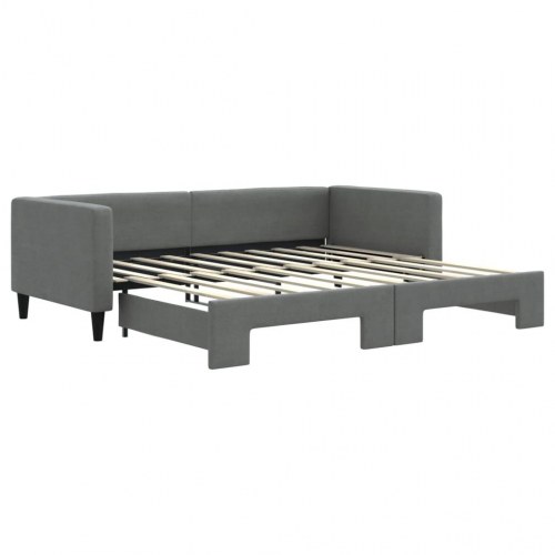 Daybed med udtræk 90 x 190 cm - mørkegrå