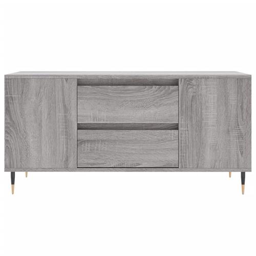 Sofabord 102x44,5x50 cm konstrueret træ grå sonoma-eg