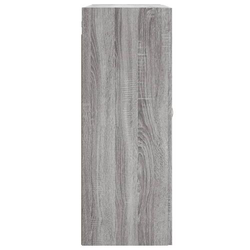 Vægskab 69,5x34x90 cm konstrueret træ grå sonoma-eg