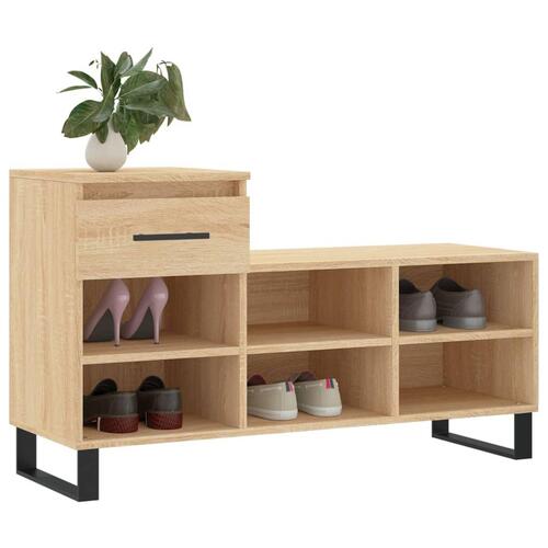 Skoreol 102x36x60 cm konstrueret træ sonoma-eg