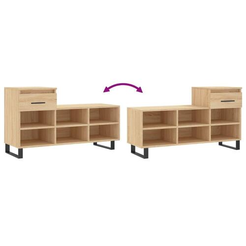 Skoreol 102x36x60 cm konstrueret træ sonoma-eg
