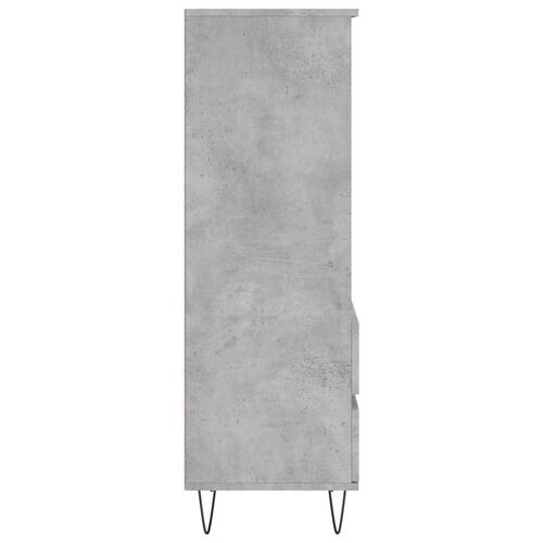 Skab 40x36x110 cm konstrueret træ betongrå