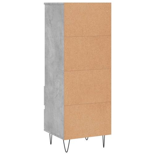Skab 40x36x110 cm konstrueret træ betongrå