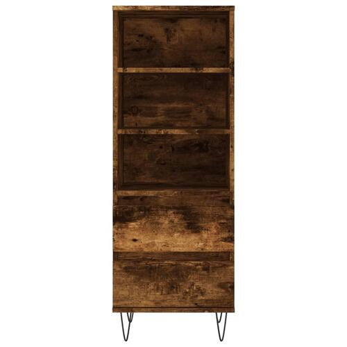 Skab 40x36x110 cm konstrueret træ røget egetræ