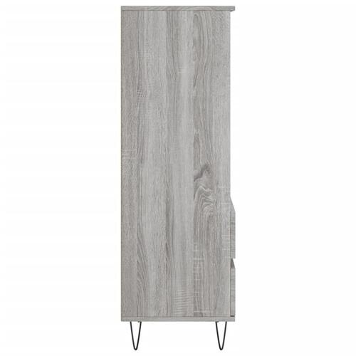 Skab 40x36x110 cm konstrueret træ Grå sonoma-eg