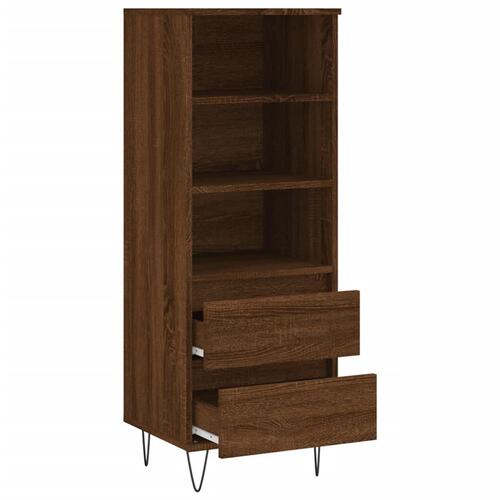 Skab 40x36x110 cm konstrueret træ brun egetræsfarve