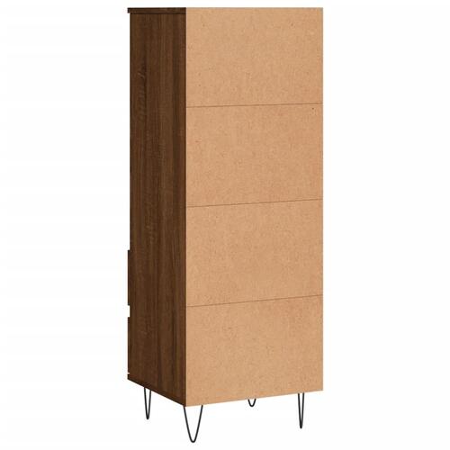 Skab 40x36x110 cm konstrueret træ brun egetræsfarve