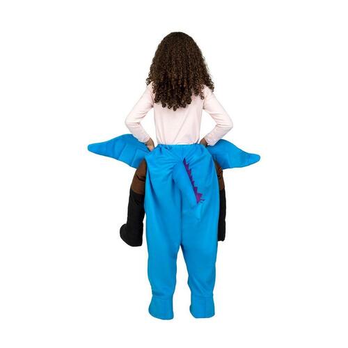 Kostume til børn Ride-On Blå Onesize Drage