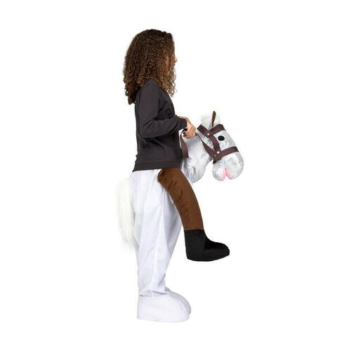Kostume til børn Ride-On Onesize Hest Hvid