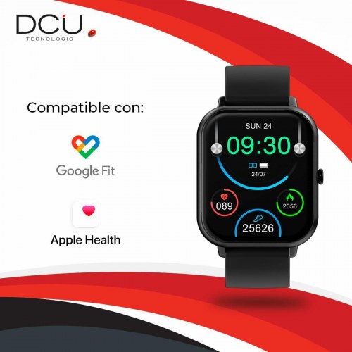 DCU Tecnologic Curved Glass Pro 1,83" smartwatch - sort